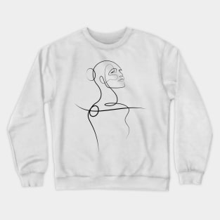 Woman line art Crewneck Sweatshirt